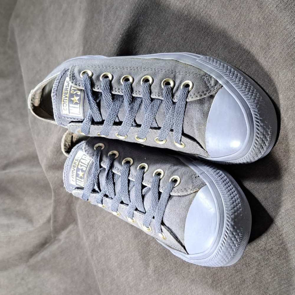 Converse Chuck Taylor All Star Mono Grey Ox Low Lace Up Sneakers G- US 8.5